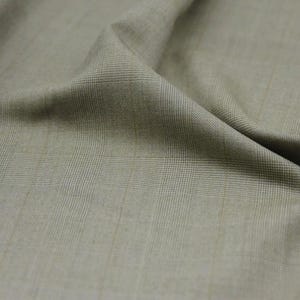 Plaid Wool fabric, Worsted wool fabric, Suiting fabric by the yard