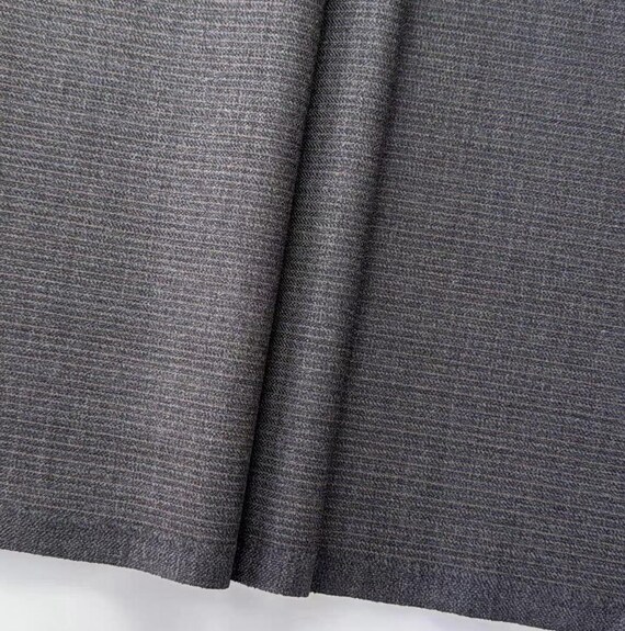 Striped Worsted Wool fabric by the yard SUITING Fabric