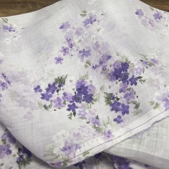 Print ramie fabric by the yard for blouses, dresses,  skirts, clothes fabric