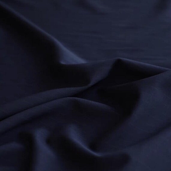 Striped Worsted Wool fabric by the yard