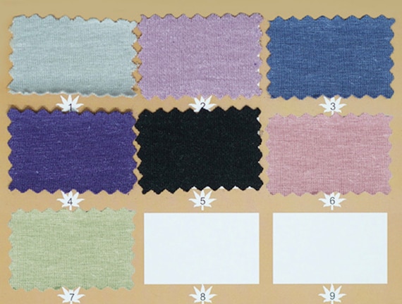 210gsm Knit hemp cotton jersey fabric by the yard