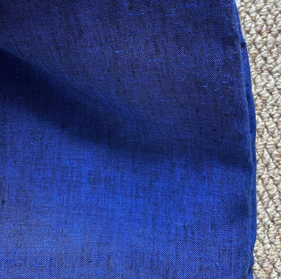 Yarn dyed iridescent linen fabric by the yard