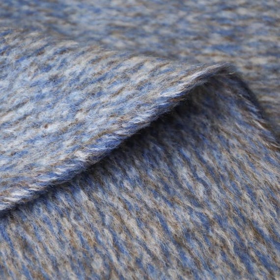 Double Sided alpaca wool fabric by the yard