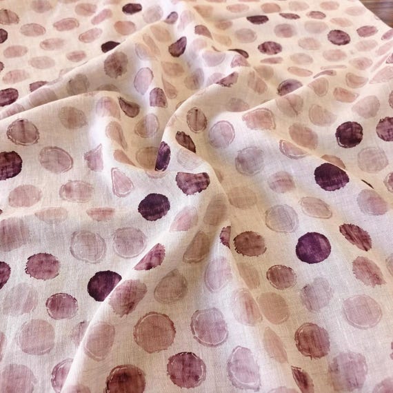 Print linen fabric by the yard