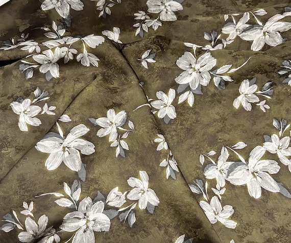 Jacquard Floral Print viscose fabric by the yard
