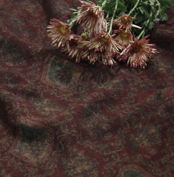 Print linen fabric by the yard