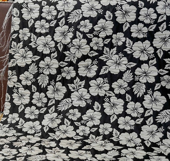 Jacquard brocade fabric by the yard