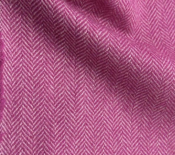 Herringbone wool fabric by the yard