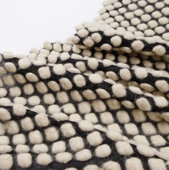 Jacquard Dotted Wool fabric by the yard