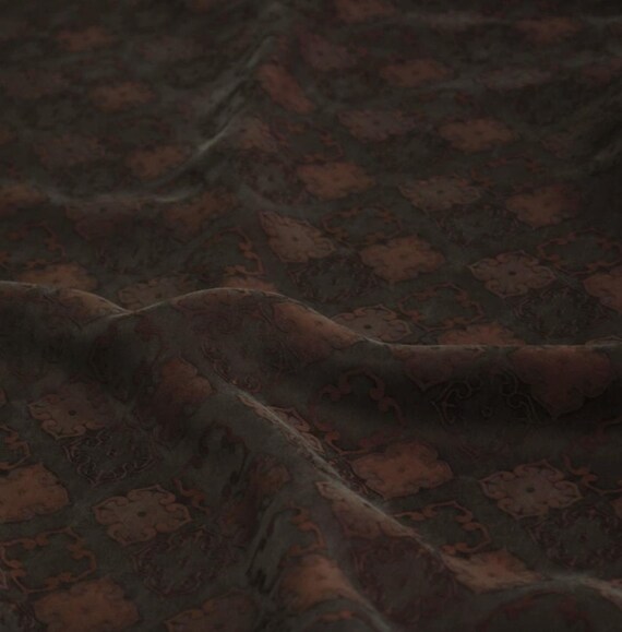 Jacquard cupra cupro fabric by the yard