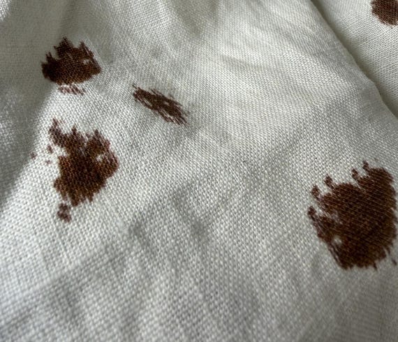 Print linen fabric by the yard