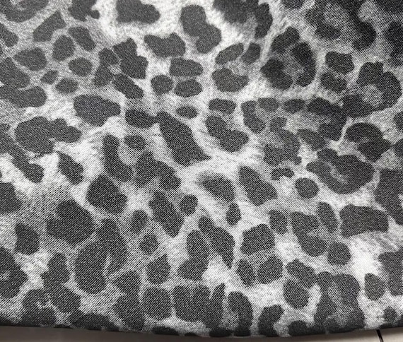 Animal pattern denim cotton fabric by the yard