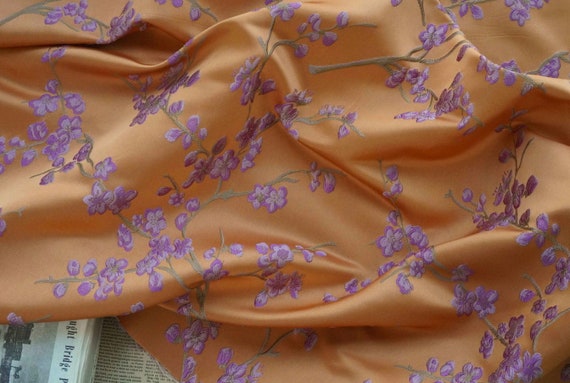 Jacquard brocade fabric by the yard
