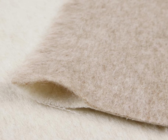 Double sided cashmere wool fabric by the yard