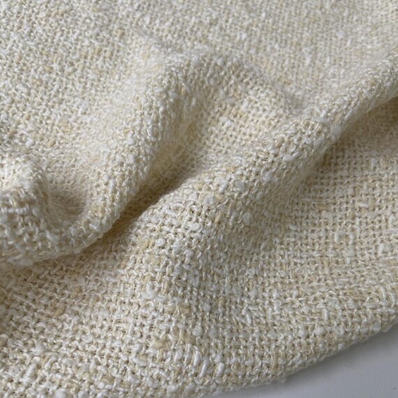 Tweed wool fabric by the yard
