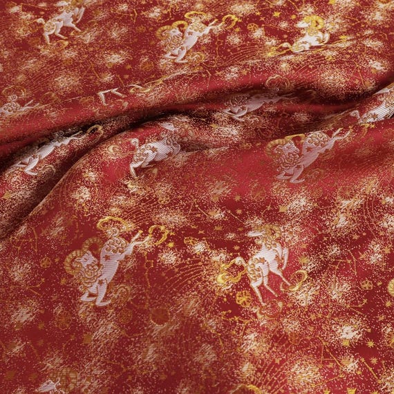 Jacquard Brocade fabric by the yard