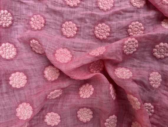 Special Dyed Embroidery ramie fabric by the yard