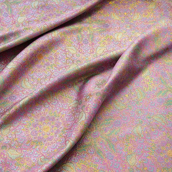 Jacquard brocade fabric by the yard