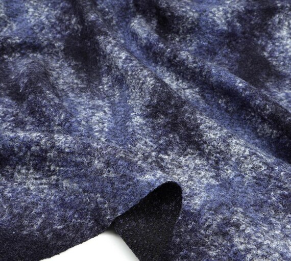 Knit wool fabric by the yard