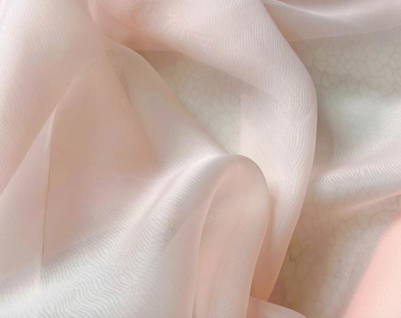 Jacquard silk fabric by the yard