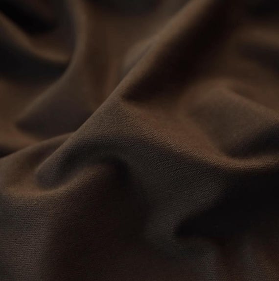 Herringbone cotton fabric by the yard