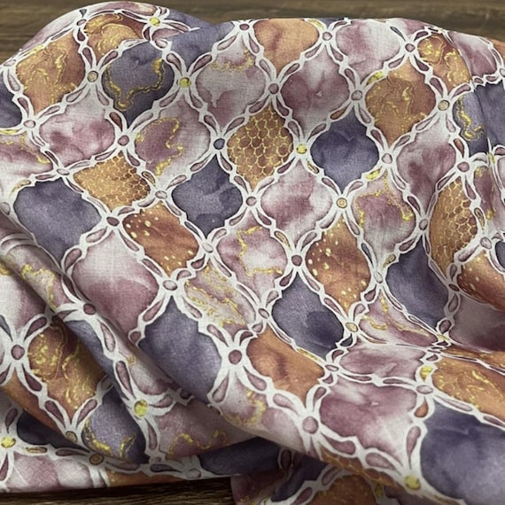Print ramie fabric by the yard for blouses, dresses,  skirts, clothes fabric