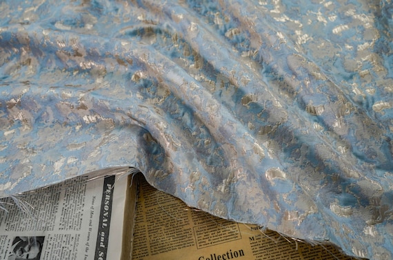 Jacquard brocade fabric by the yard