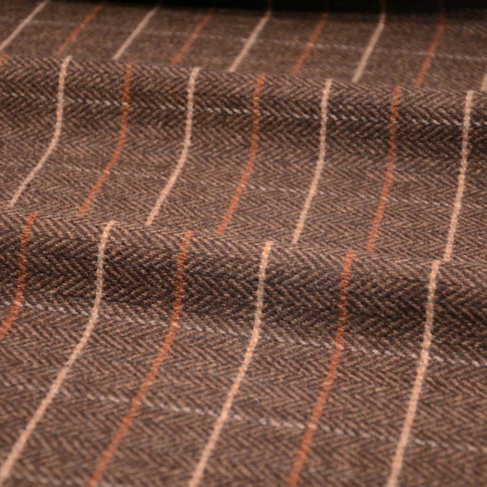 Plaid wool fabric by the yard Etsy