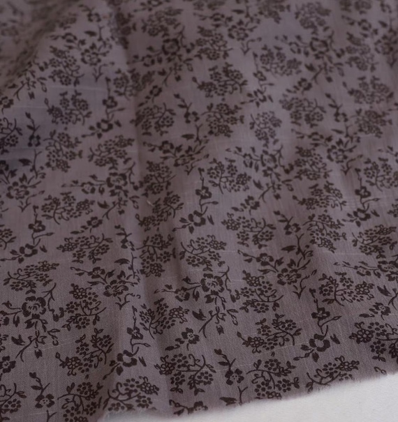 Plaid linen fabric by the yard