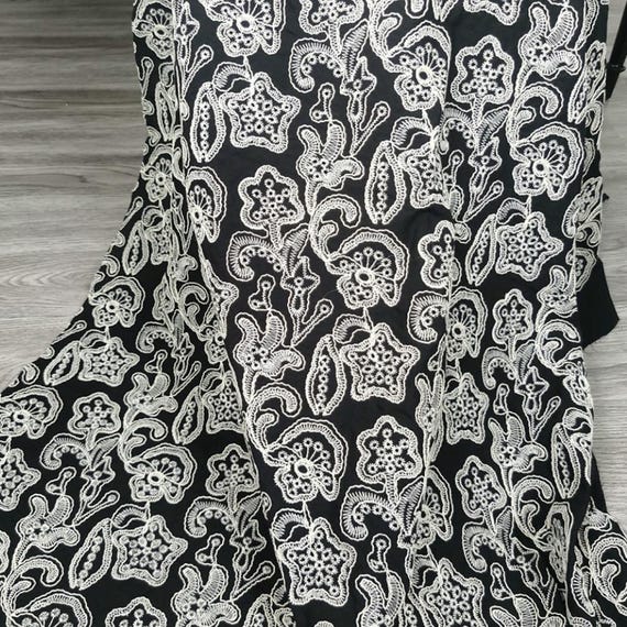 Embroidery cotton fabric By the yard