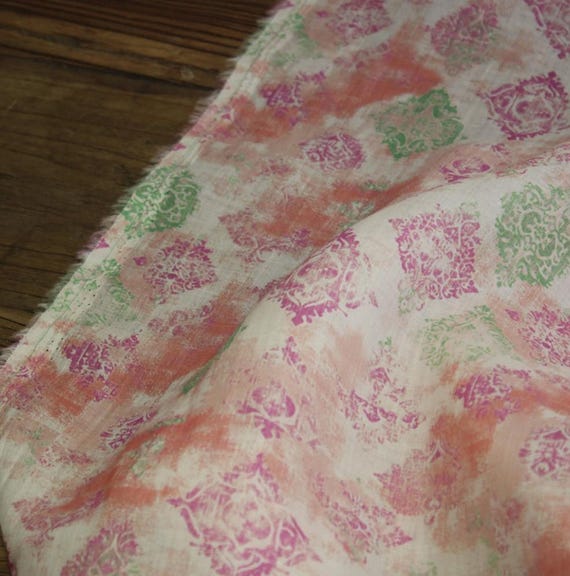 Print ramie fabric by the yard