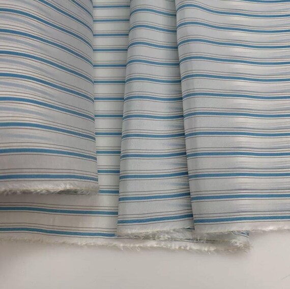 Bemberg cupra fabric, Striped cupro lining fabric by the yard