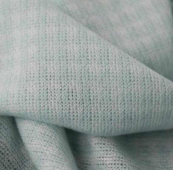 Knit wool fabric by the yard