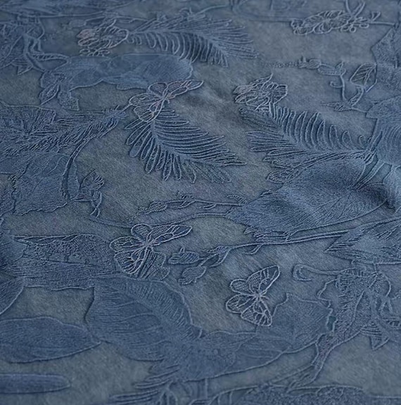 40mm Gambiered silk fabric by the yard