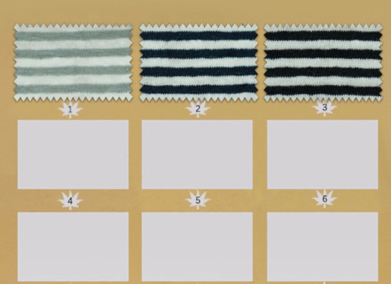 165gsm Striped Knit linen fabric by the yard