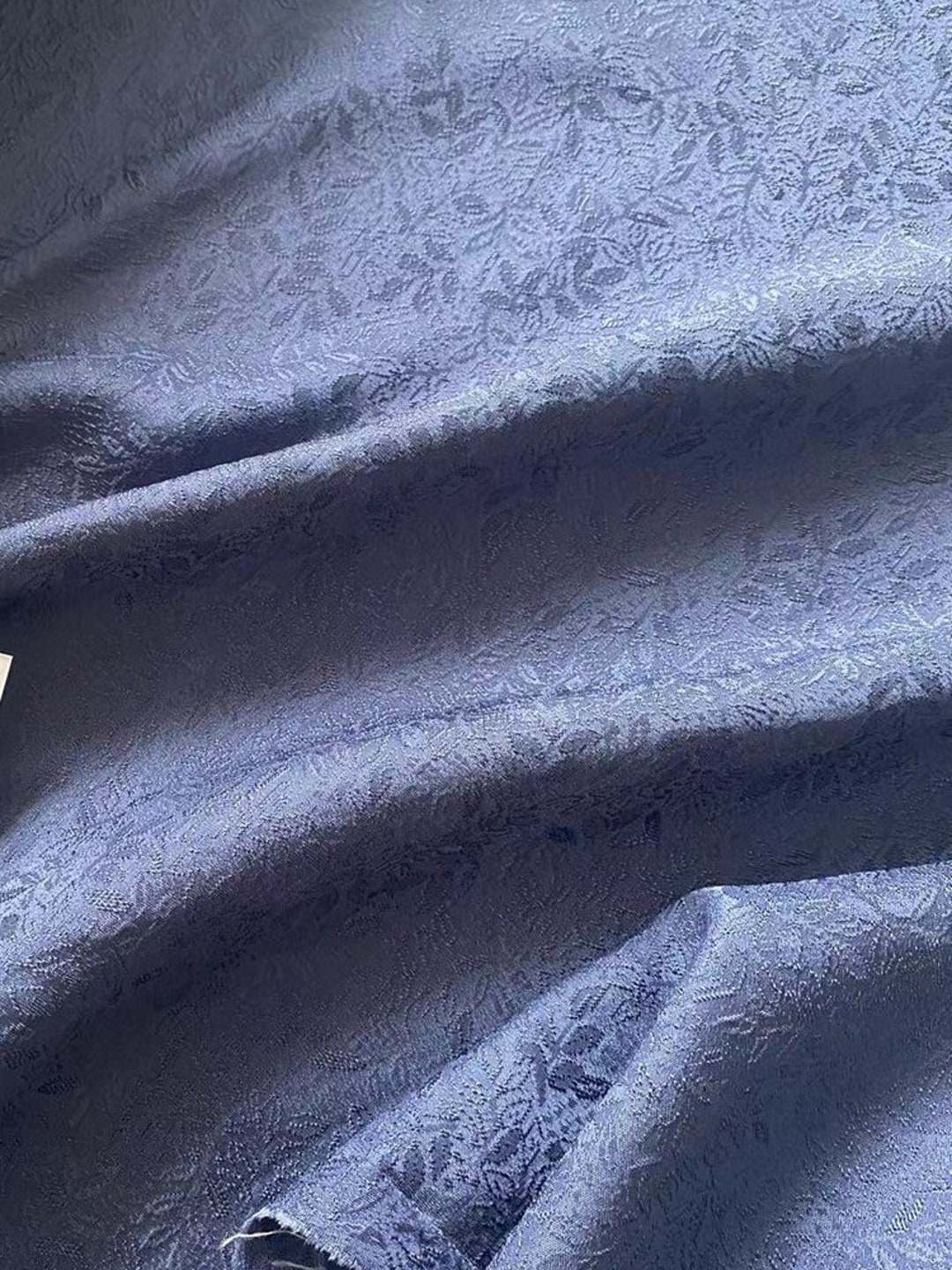 Jacquard Embossed Silk Fabric by the Yard Etsy