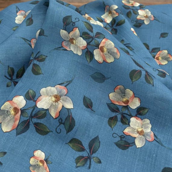 Print ramie fabric by the yard