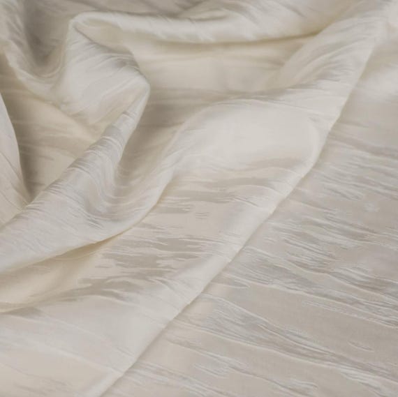 Jacquard Embossed Triacetate fabric by the yard