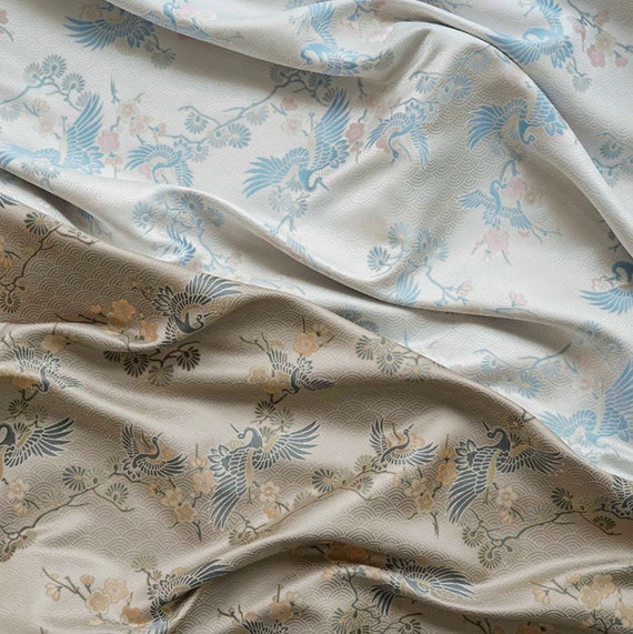 Crane Jacquard brocade fabric by the yard