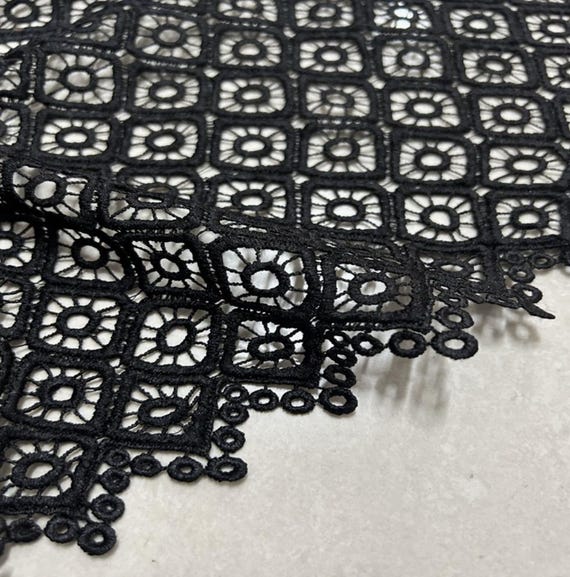 Embroidery Guipure Lace Fabric By the yard