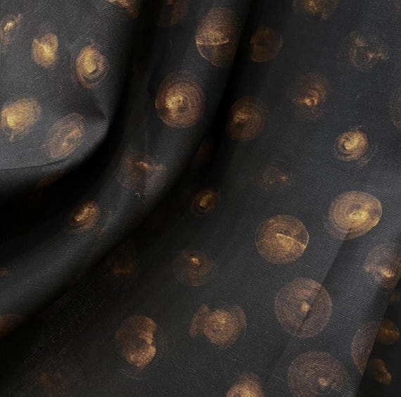 Print lyocell linen fabric by the yard