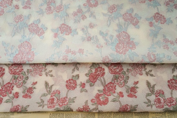 Flowers Jacquard fabric by the yard