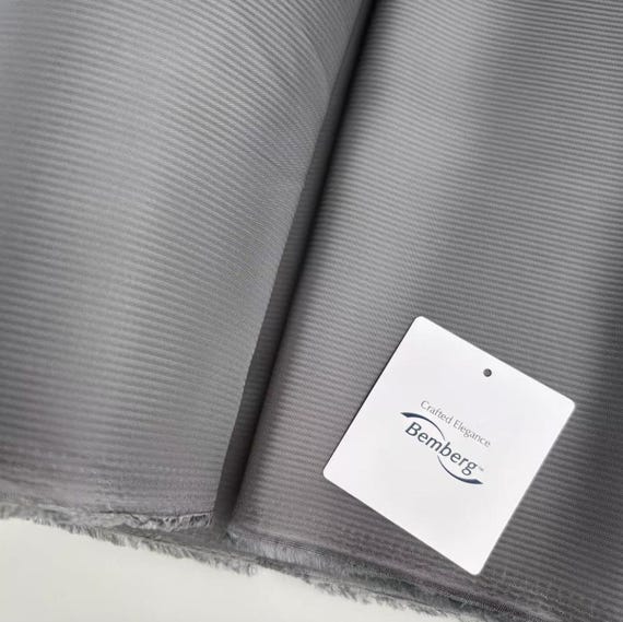 Bemberg cupra fabric, Striped Cupro lining fabric by the yard