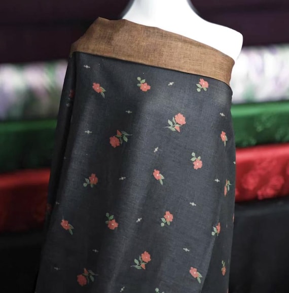 Print Hemp Fabric by the yard