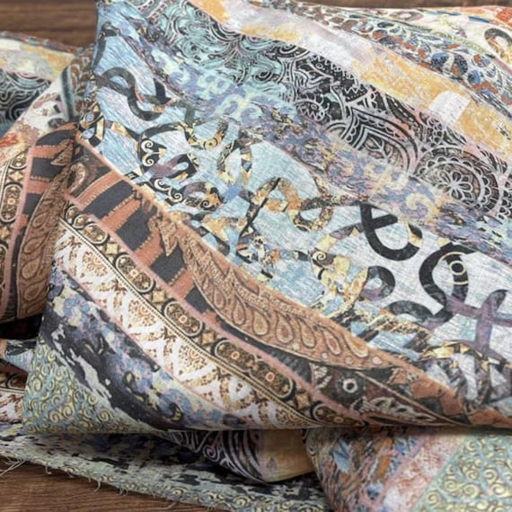 Print ramie fabric by the yard