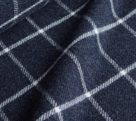 British Plaid Wool fabric by the yard for Suiting