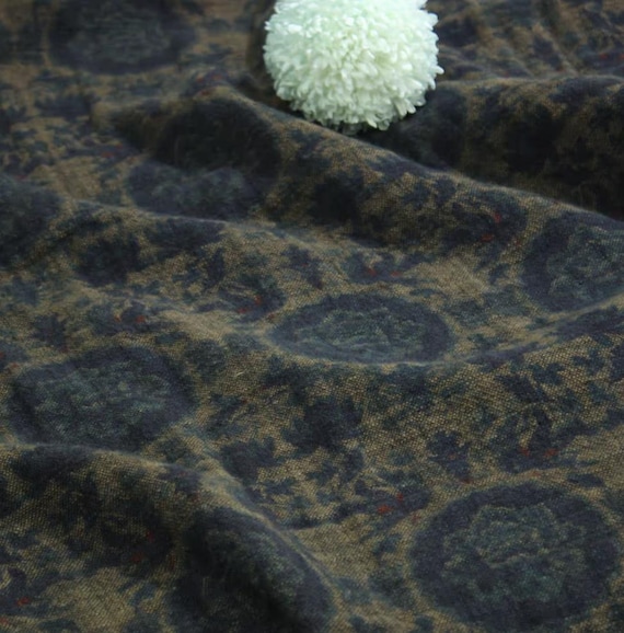 Print linen fabric by the yard