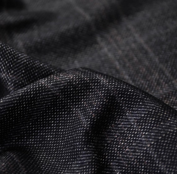 Plaid Silk Wool fabric by the yard