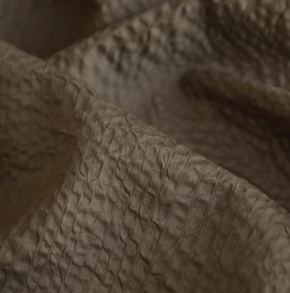Textured cotton fabric by the yard