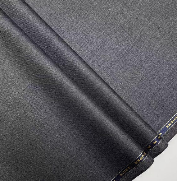 Worsted Wool fabric by the yard SUITING Fabric